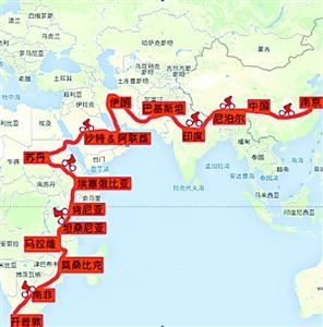 从南非到中国骑行10080公里2
