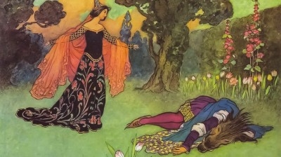 1913年版的童话故事《美女与野兽》中的插图